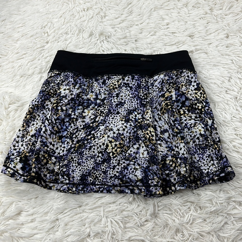 Lululemon Pace Rival Skirt *No Panels 13" Floral Metropolis Multi / Bl - Picture 8 of 9